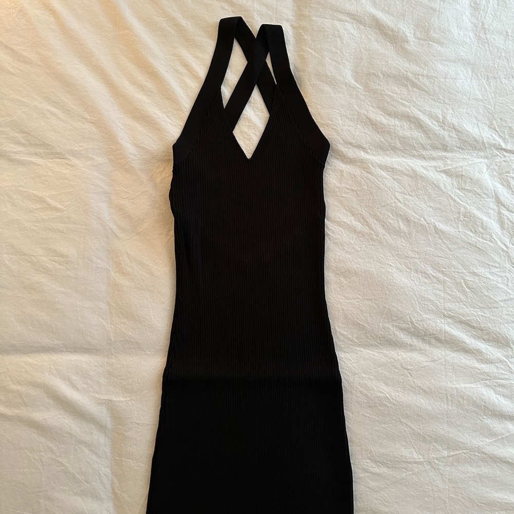 Zara ribbed midi dress